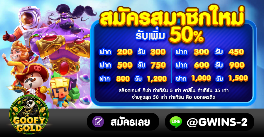 GOOFYGOLD มาตรฐานใหม่เว็บสล็อต ลิขสิทธิ์แท้ แจกแหลกแตกจริง